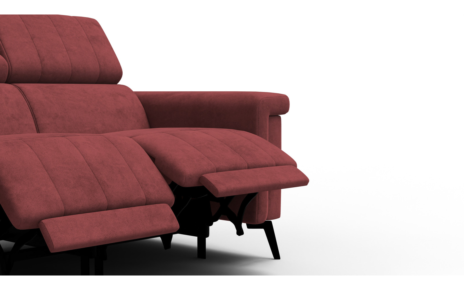 Relaxsofa 2-Sitzer NORDEL, bordeaux