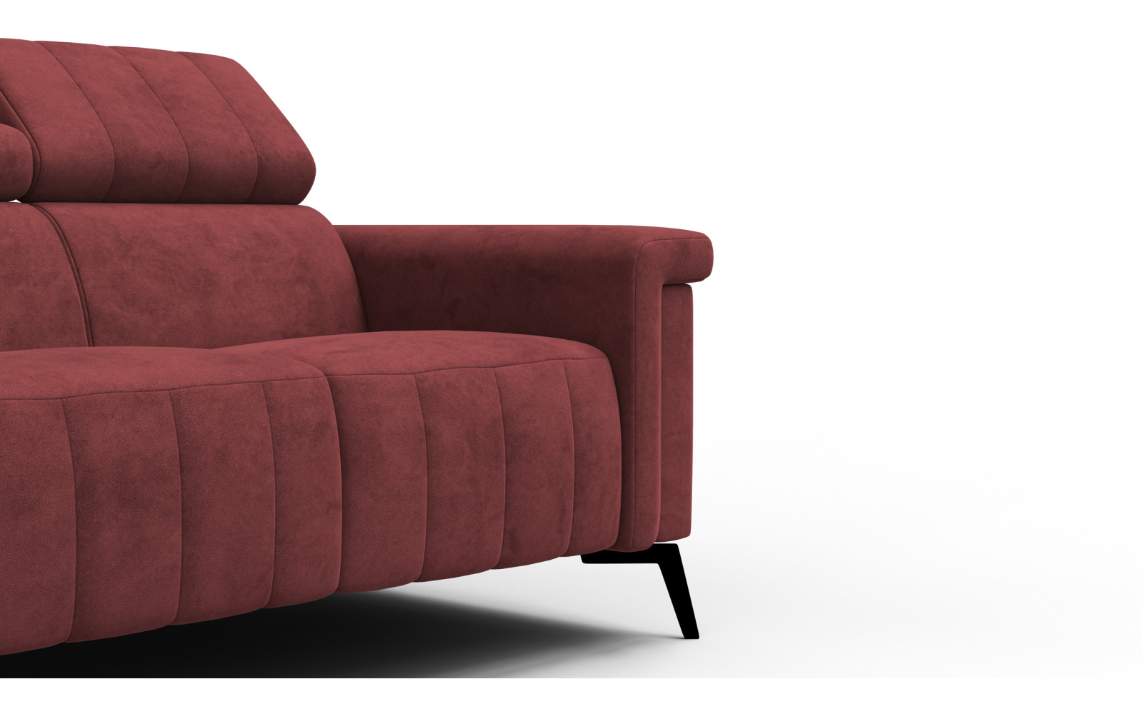 Sofa 2-Sitzer NORDEL, bordeaux