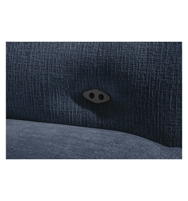 SVEN 3-Sitzer Ecksofa links, 1 relax XL, verstellbare Kopfstützen, marineblau