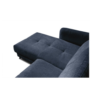SVEN 3-Sitzer Ecksofa links, 1 relax XL, verstellbare Kopfstützen, marineblau