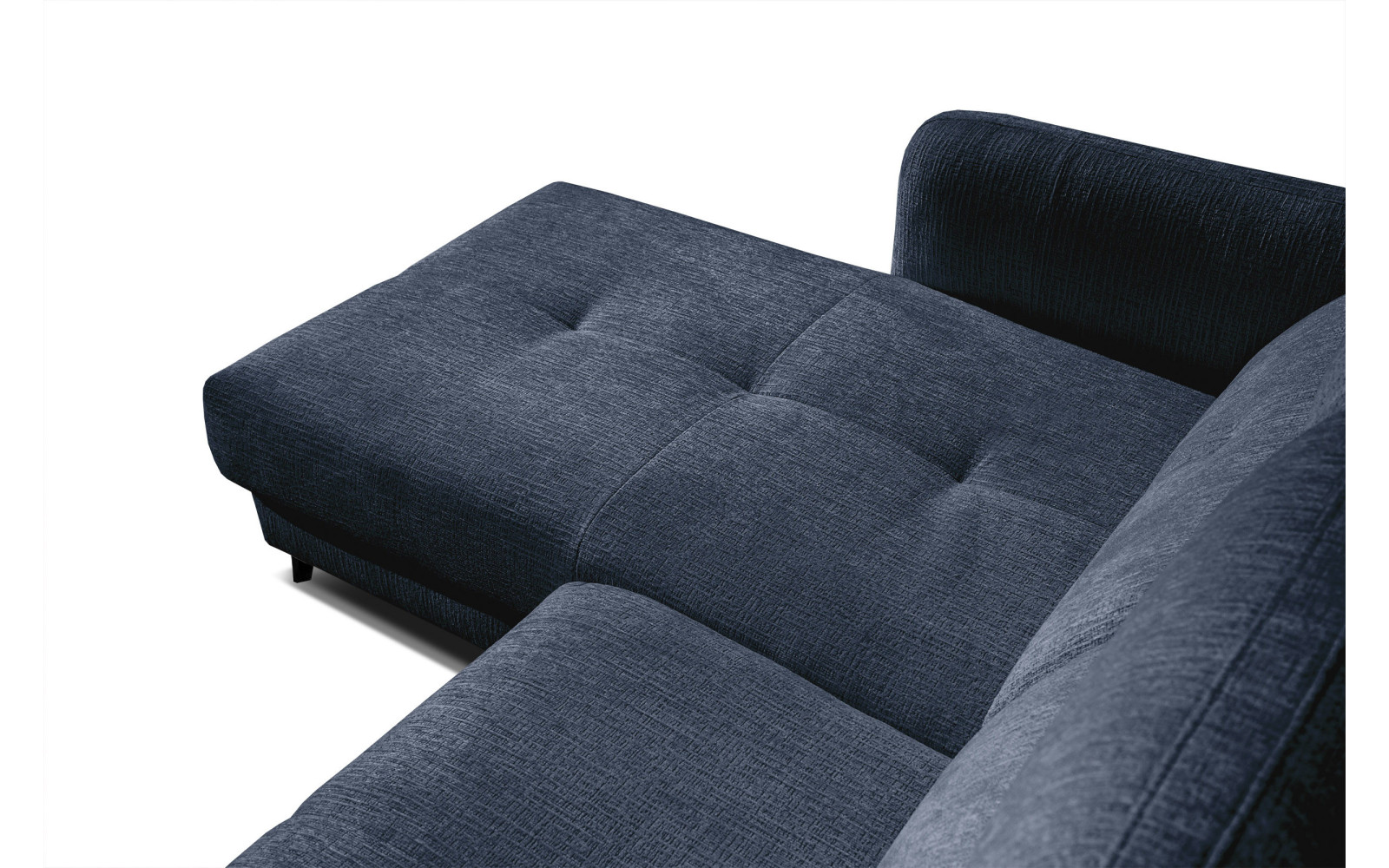 SVEN 3-Sitzer Ecksofa links, 1 relax XL, verstellbare Kopfstützen, marineblau