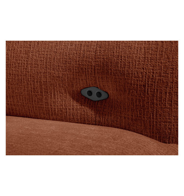 SVEN 3-Sitzer Ecksofa links, 1 relax XL, verstellbare Kopfstützen, rot