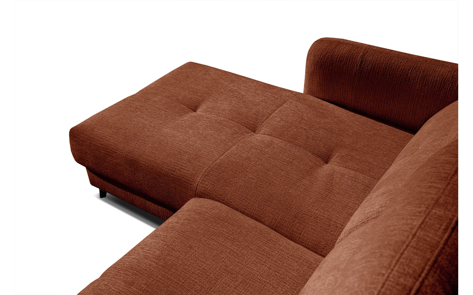 SVEN 3-Sitzer Ecksofa links, 1 relax XL, verstellbare Kopfstützen, rot