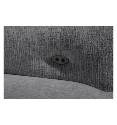 SVEN 3-Sitzer Ecksofa links, 1 relax XL, verstellbare Kopfstützen, dunkelgrau