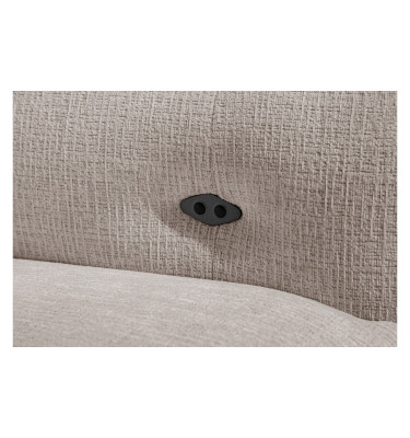 SVEN 3-Sitzer Ecksofa links, 1 relax XL, verstellbare Kopfstützen, beige