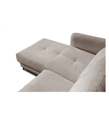 SVEN 3-Sitzer Ecksofa links, 1 relax XL, verstellbare Kopfstützen, beige