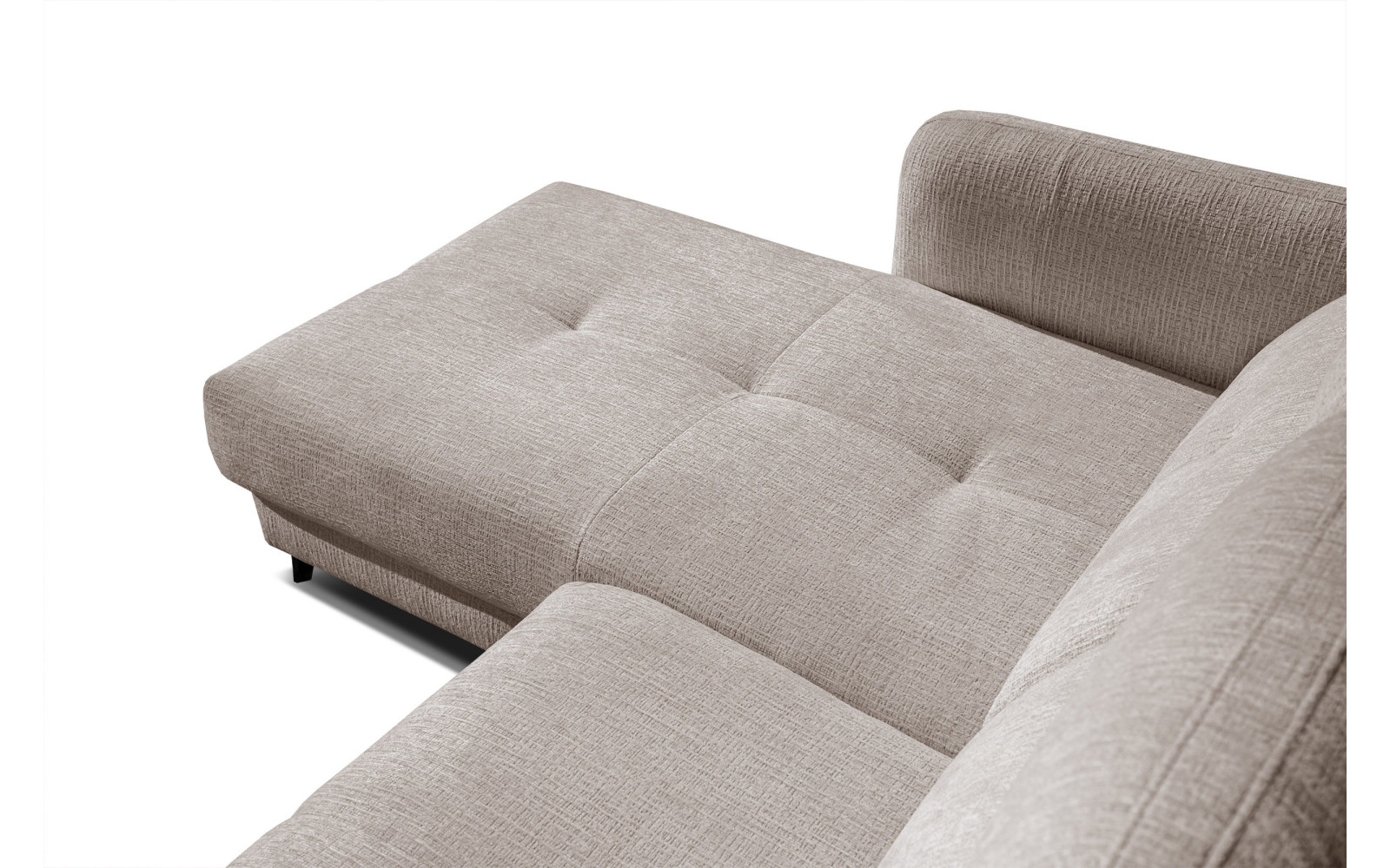 SVEN 3-Sitzer Ecksofa links, 1 relax XL, verstellbare Kopfstützen, beige