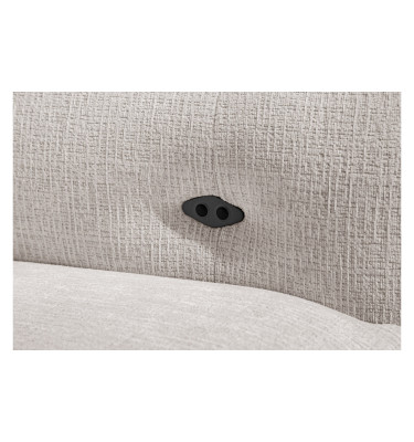 SVEN 3-Sitzer Ecksofa links, 1 relax XL, verstellbare Kopfstützen, creme