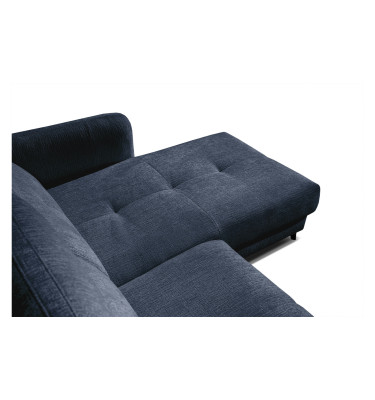 SVEN Ecksofa 3-Sitzer rechts, 1 relax XL, verstellbare Kopfstützen, marineblau