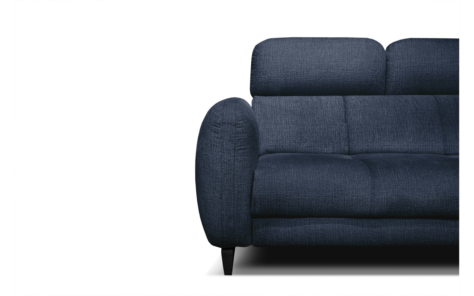 SVEN Ecksofa 3-Sitzer rechts, 1 relax XL, verstellbare Kopfstützen, marineblau