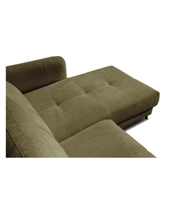 SVEN Ecksofa 3-Sitzer rechts, 1 relax XL, verstellbare Kopfstützen, olivgrün
