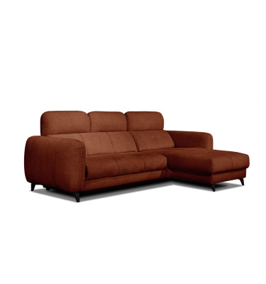 SVEN Ecksofa 3-Sitzer rechts, 1 relax XL, verstellbare Kopfstützen, rot