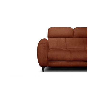 SVEN Ecksofa 3-Sitzer rechts, 1 relax XL, verstellbare Kopfstützen, rot