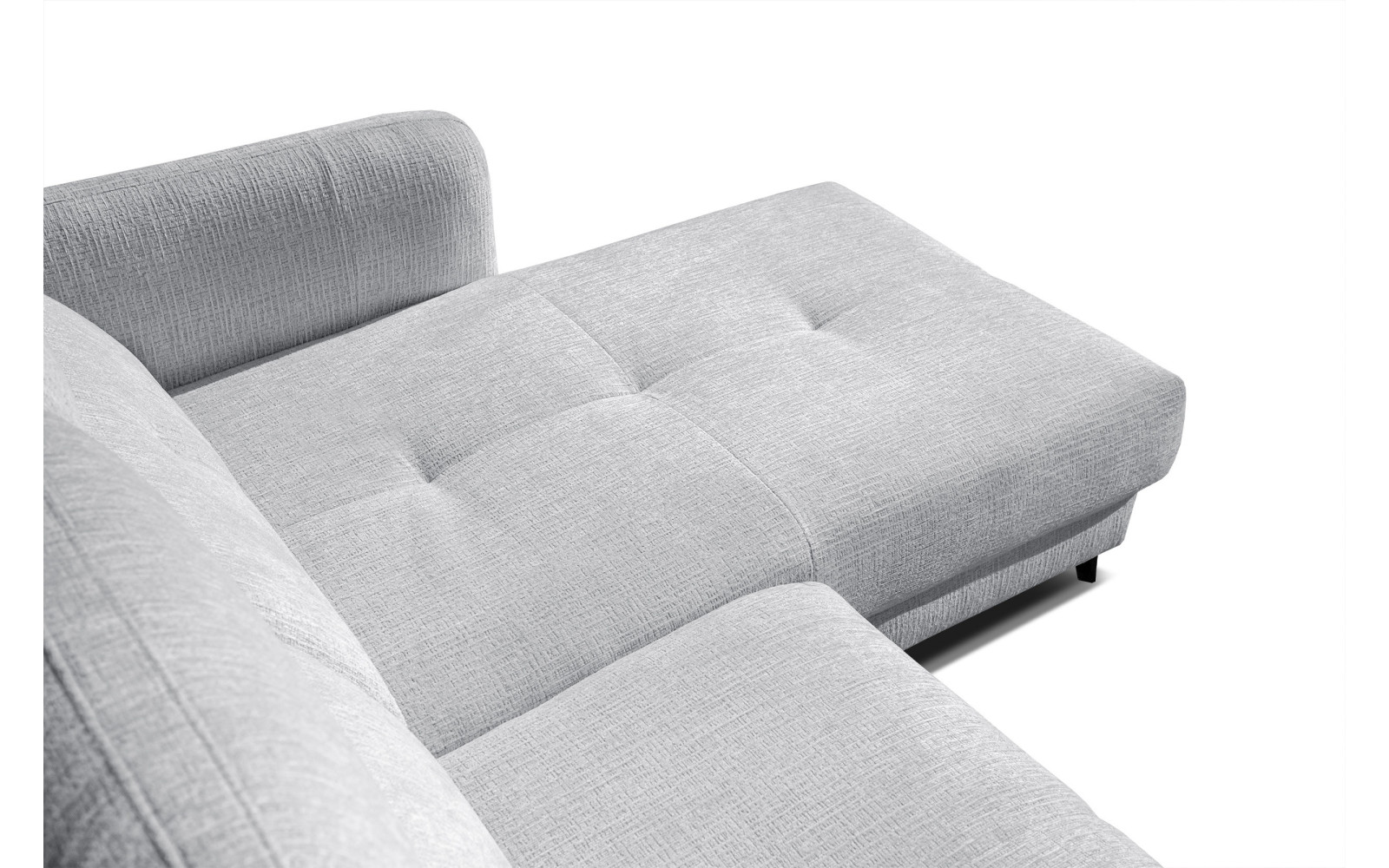 SVEN Ecksofa 3-Sitzer rechts, 1 relax XL, verstellbare Kopfstützen, hellgrau