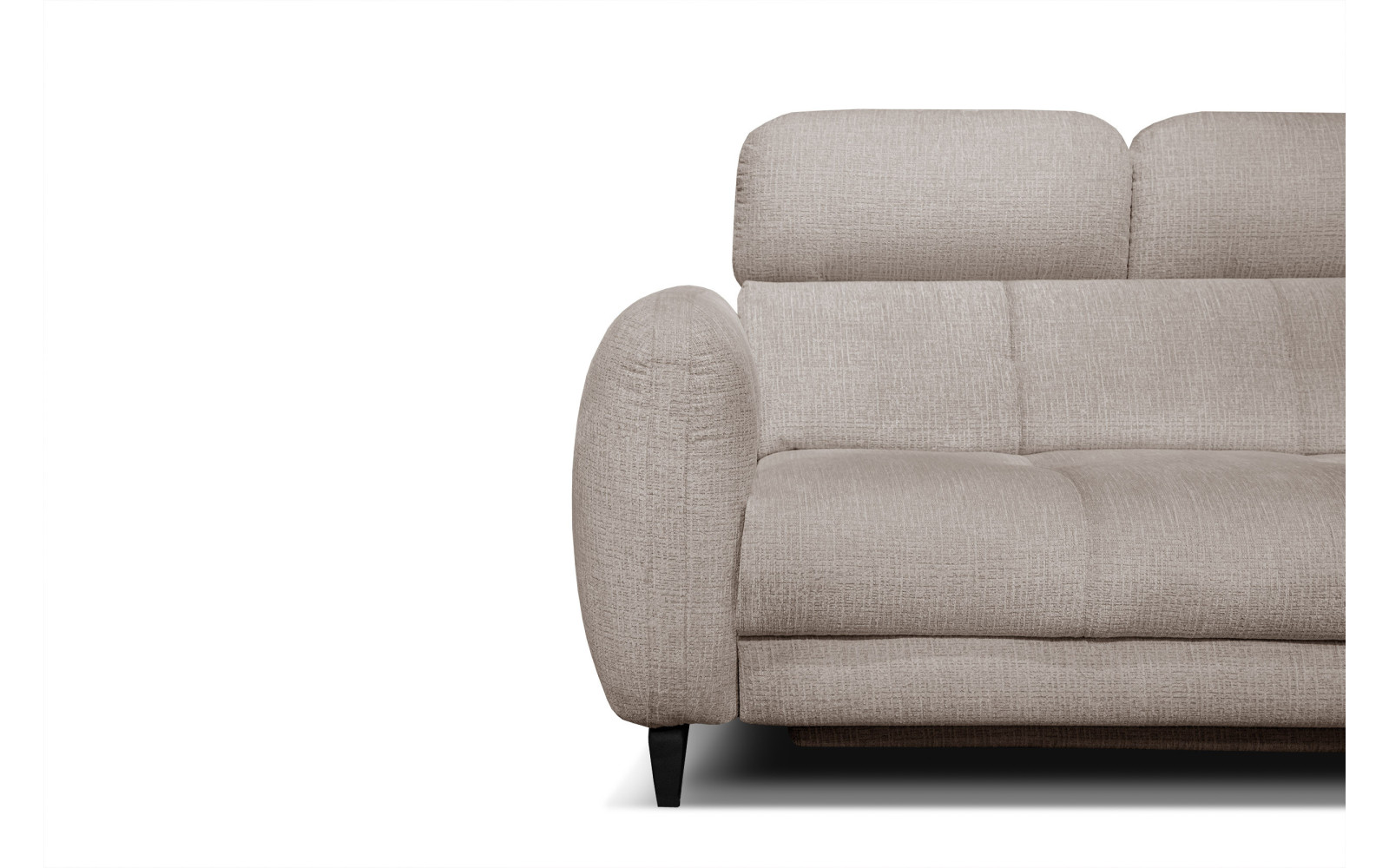 SVEN Ecksofa 3-Sitzer rechts, 1 relax XL, verstellbare Kopfstützen, beige