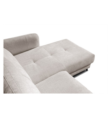 SVEN Ecksofa 3-Sitzer rechts, 1 relax XL, verstellbare Kopfstützen, creme