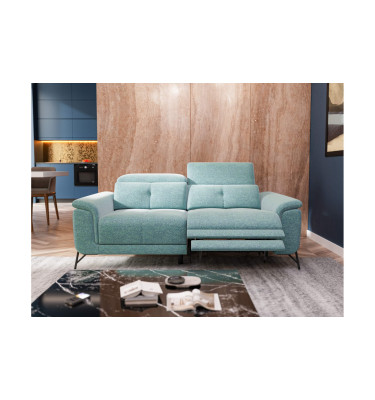 AVENA Sofa 3-Sitzer mit 1 Relaxfunktion und verstellbare Kopfstützen, mint