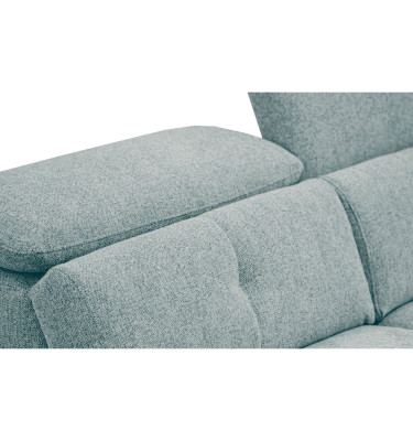 AVENA Sofa 3-Sitzer mit 1 Relaxfunktion und verstellbare Kopfstützen, mint