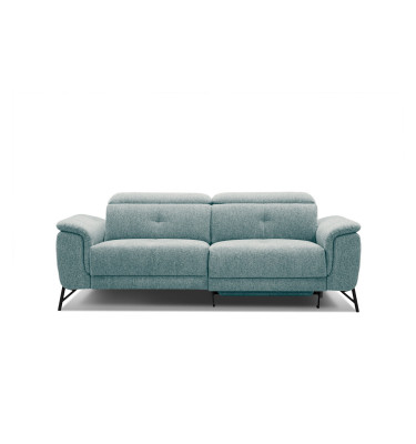AVENA Sofa 3-Sitzer mit 1 Relaxfunktion und verstellbare Kopfstützen, mint