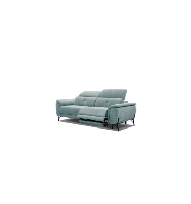 AVENA Sofa 3-Sitzer mit 1 Relaxfunktion und verstellbare Kopfstützen, mint