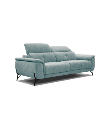 AVENA Sofa 3-Sitzer mit verstellbare Kopfstützen, mint