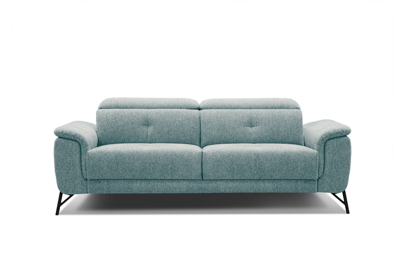 AVENA Sofa 3-Sitzer mit verstellbare Kopfstützen, mint