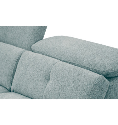 AVENA Sofa 3-Sitzer mit verstellbare Kopfstützen, mint