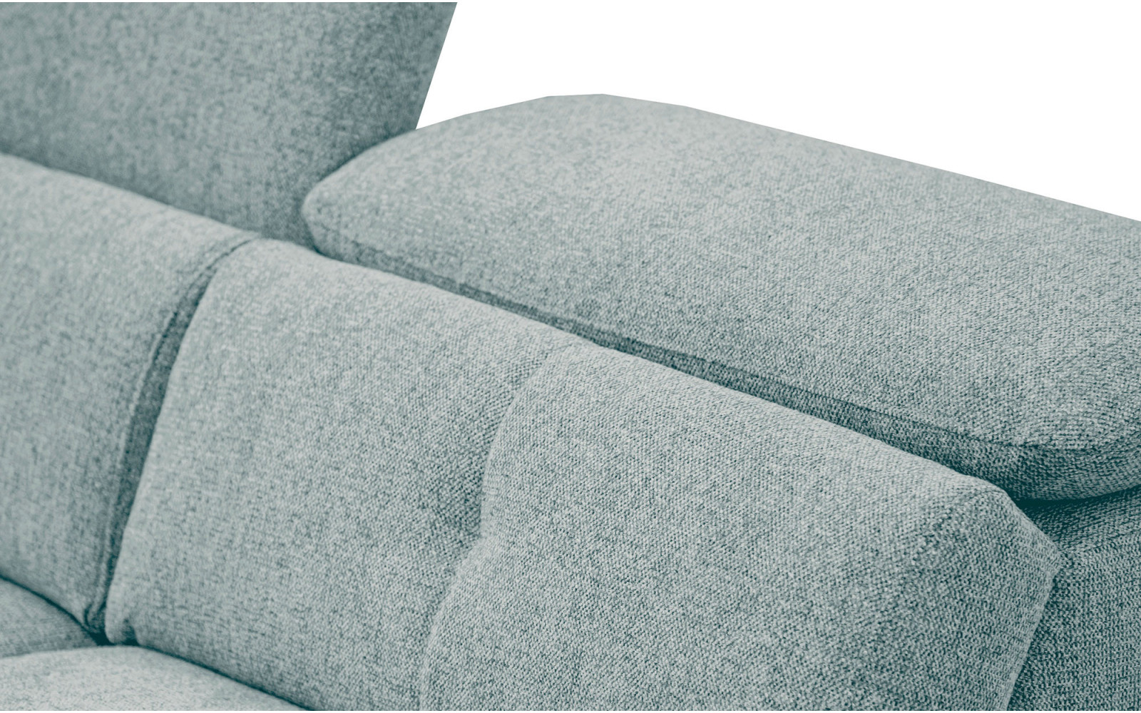 AVENA Sofa 3-Sitzer mit verstellbare Kopfstützen, mint