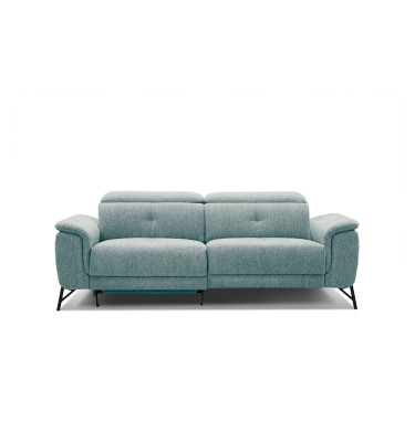 AVENA Sofa 3-Sitzer mit 1 Relaxfunktion und verstellbare Kopfstützen, mint