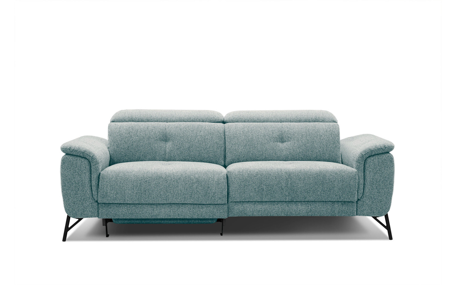 AVENA Sofa 3-Sitzer mit 1 Relaxfunktion und verstellbare Kopfstützen, mint
