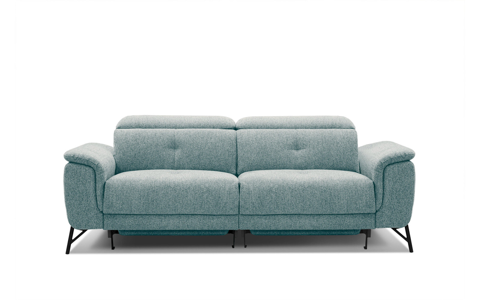 AVENA Sofa 3-Sitzer mit 2 Relaxfunktionen und verstellbare Kopfstützen, mint