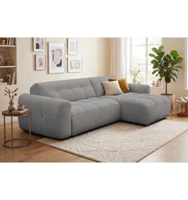 Ecksofa 4-Sitzer rechts LUMERO, taupe