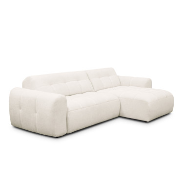 Ecksofa 4-Sitzer rechts LUMERO, creme