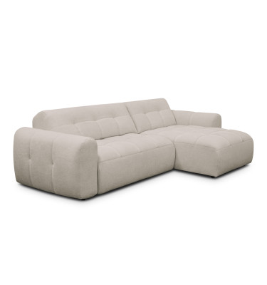 Ecksofa 4-Sitzer rechts LUMERO, creme
