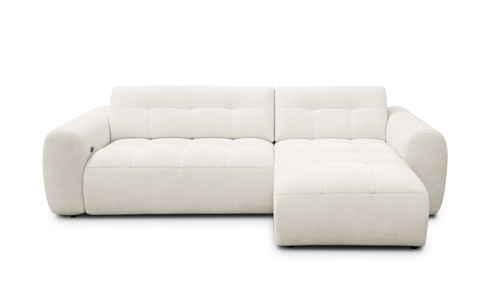 Ecksofa 4-Sitzer rechts LUMERO, creme