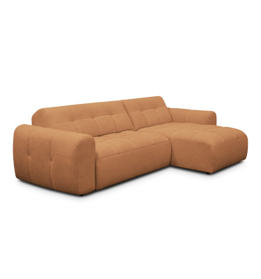 Ecksofa 4-Sitzer rechts LUMERO, orange