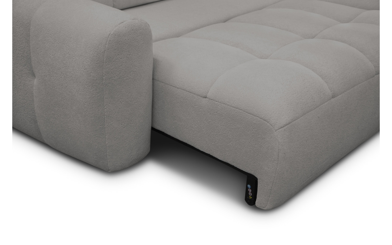 Ecksofa 4-Sitzer rechts LUMERO, taupe