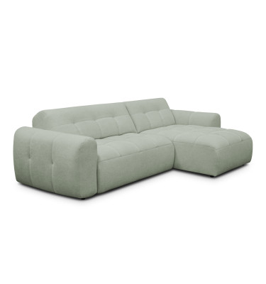 Ecksofa 4-Sitzer rechts LUMERO, hellgrün