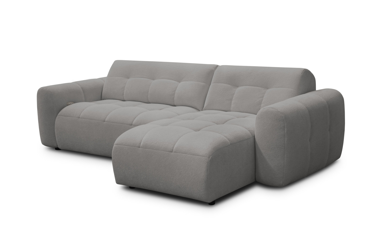 Ecksofa 4-Sitzer rechts LUMERO, taupe