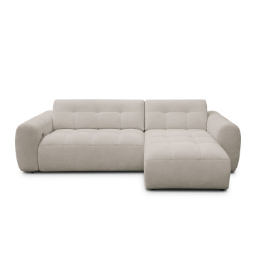 Ecksofa 4-Sitzer rechts LUMERO, creme