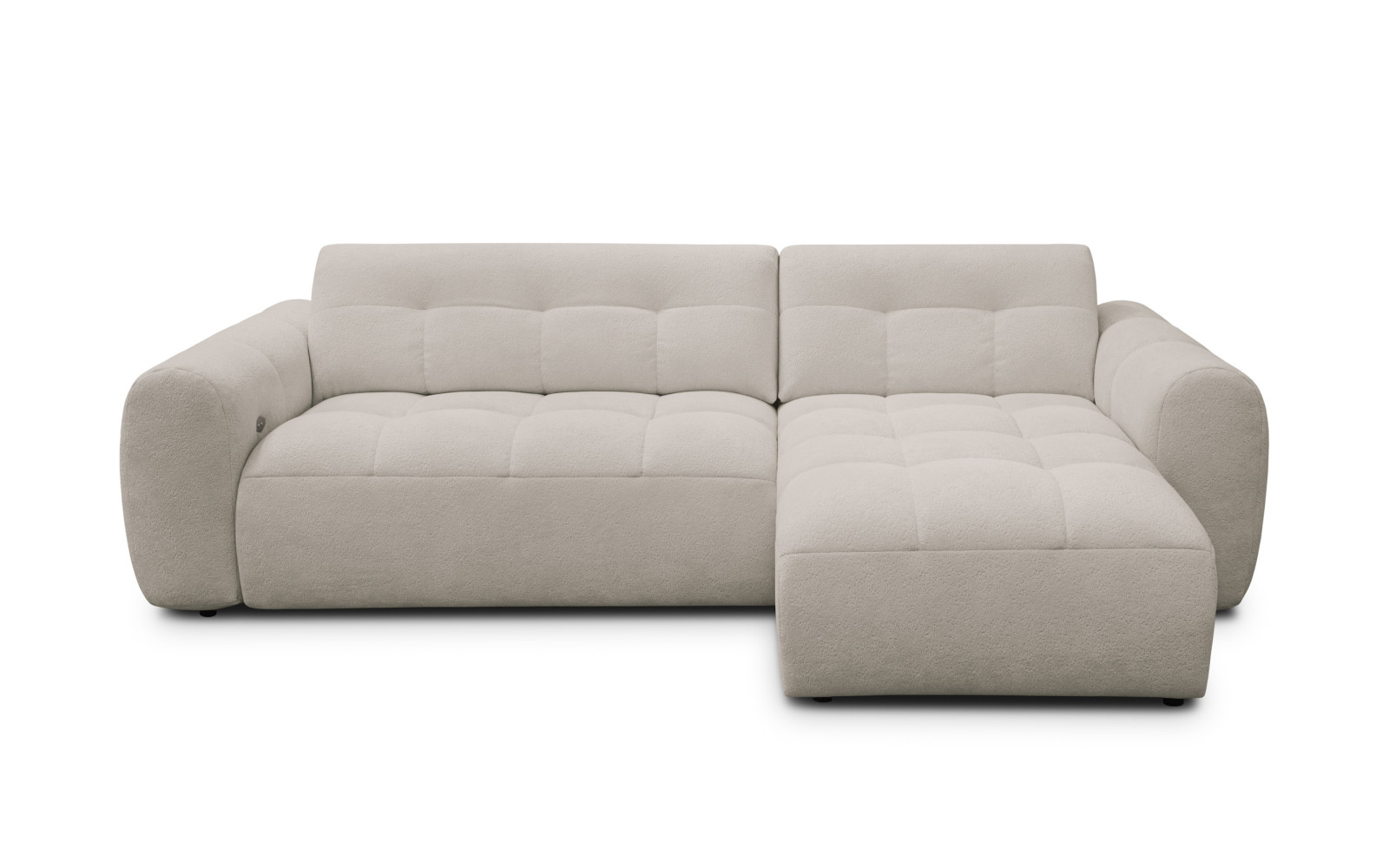 Ecksofa 4-Sitzer rechts LUMERO, creme