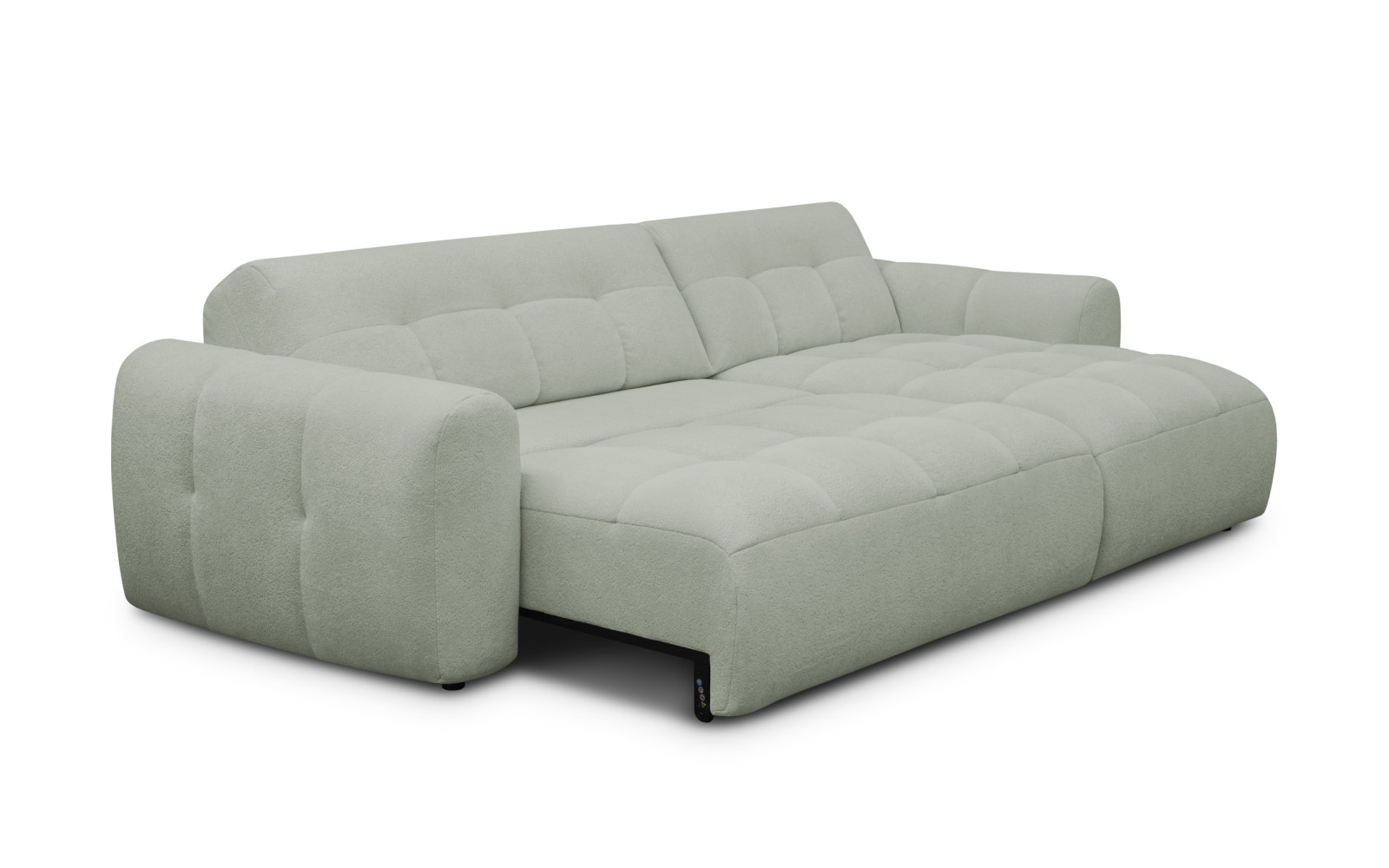 Ecksofa 4-Sitzer rechts LUMERO, hellgrün
