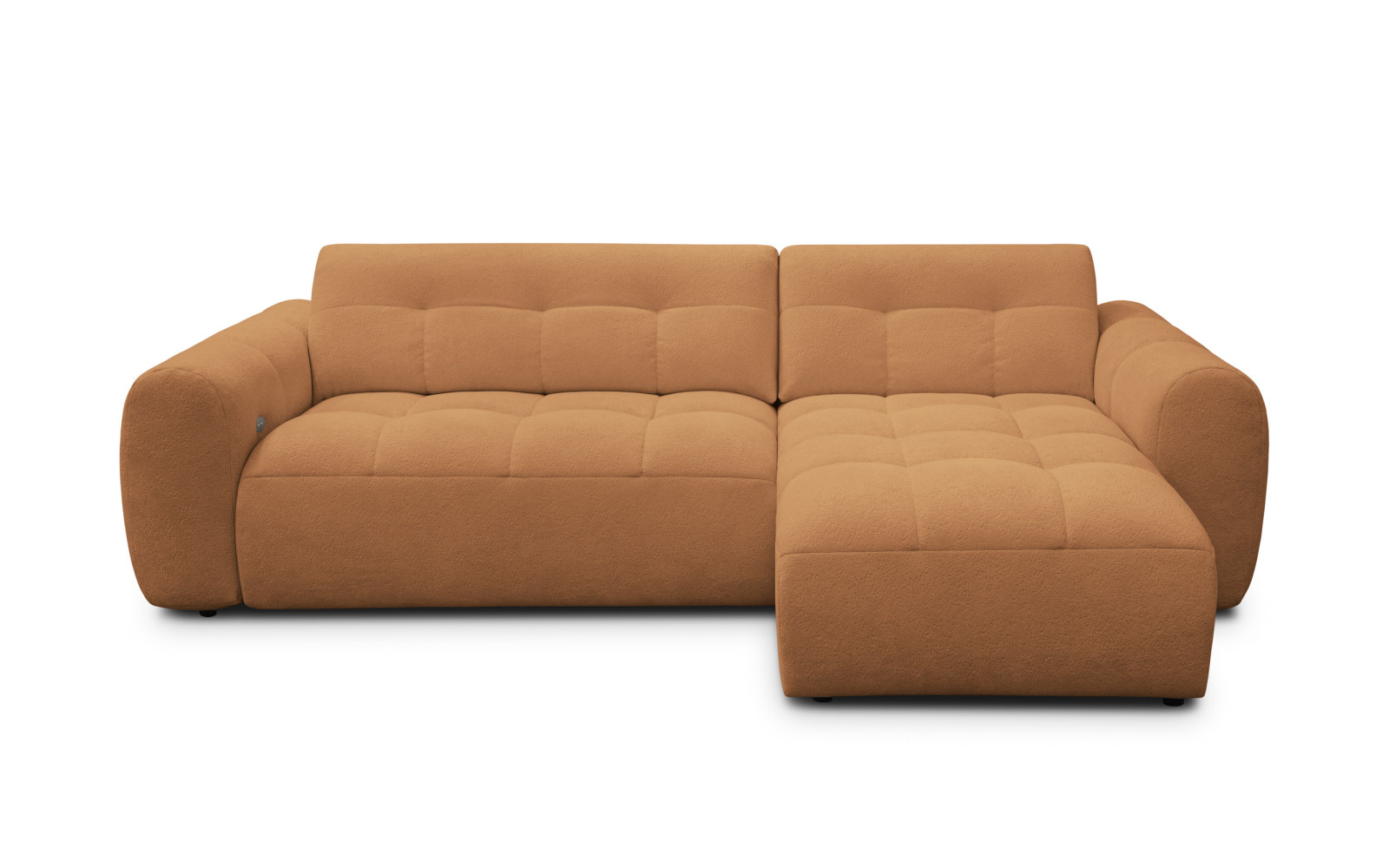 Ecksofa 4-Sitzer rechts LUMERO, orange