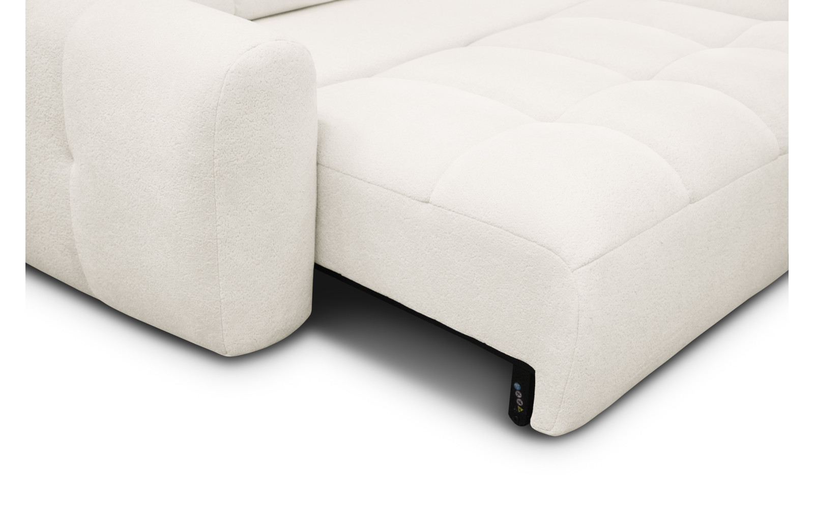 Ecksofa 4-Sitzer rechts LUMERO, creme