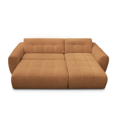Ecksofa 4-Sitzer rechts LUMERO, orange