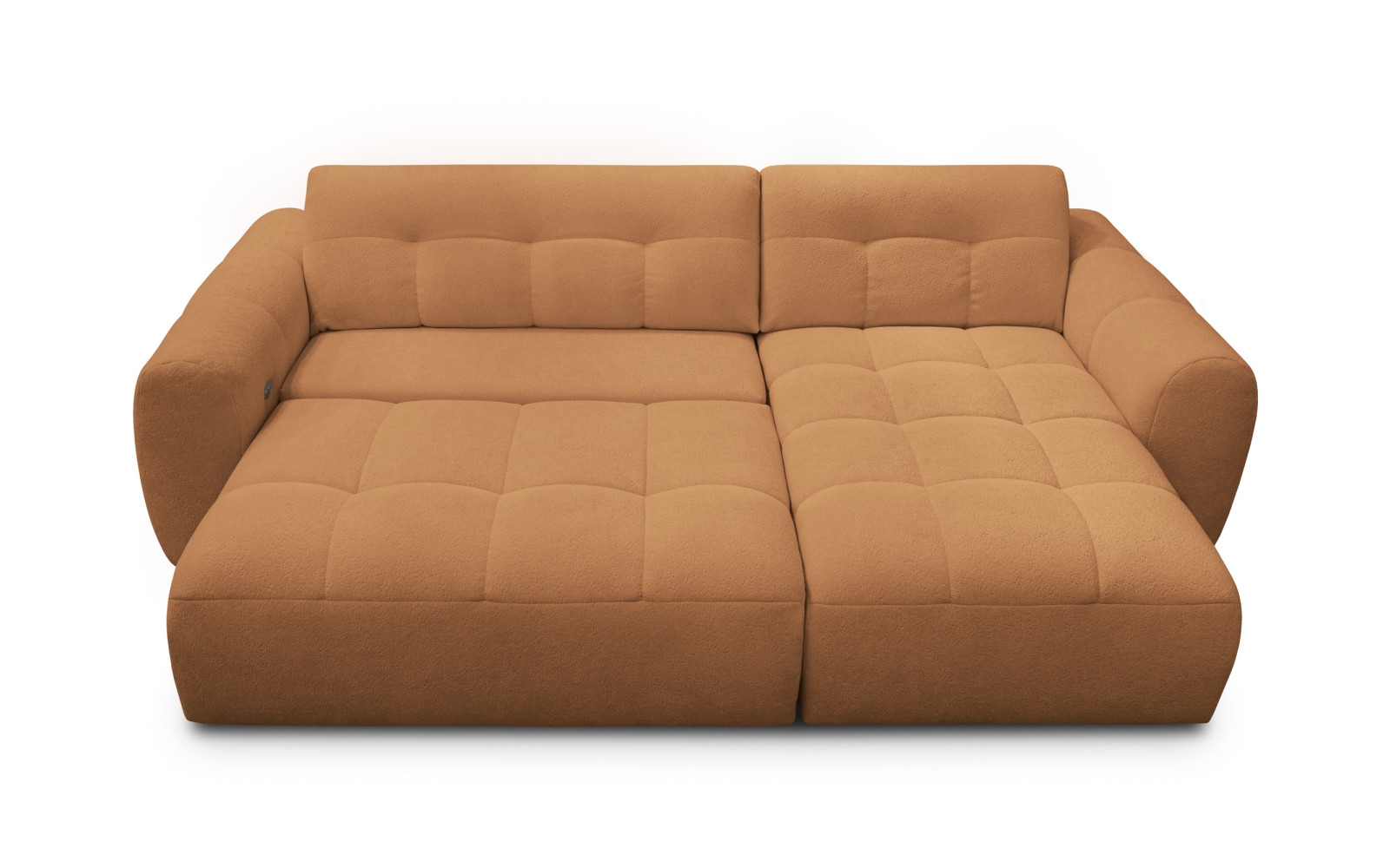 Ecksofa 4-Sitzer rechts LUMERO, orange