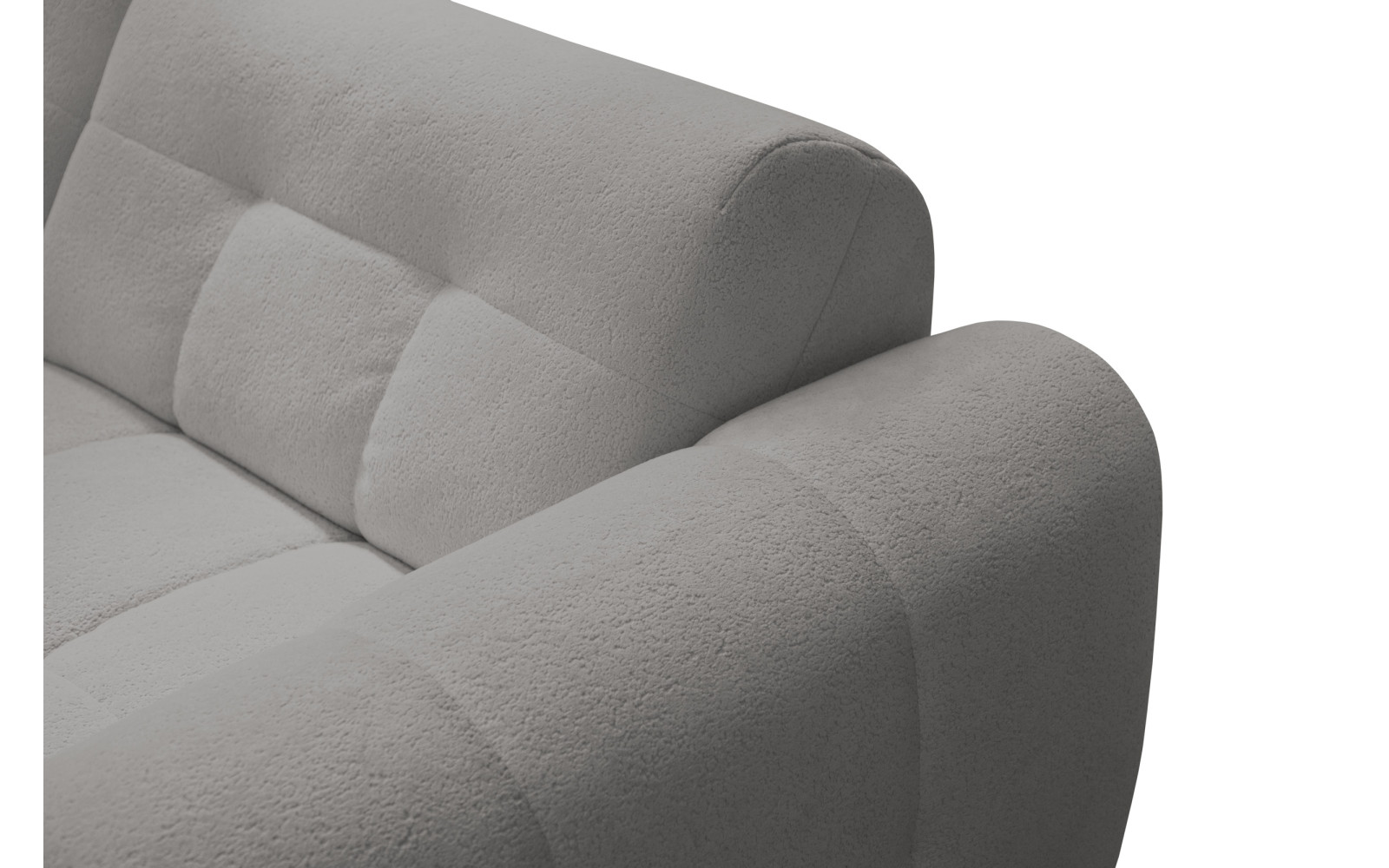 Ecksofa 4-Sitzer rechts LUMERO, taupe