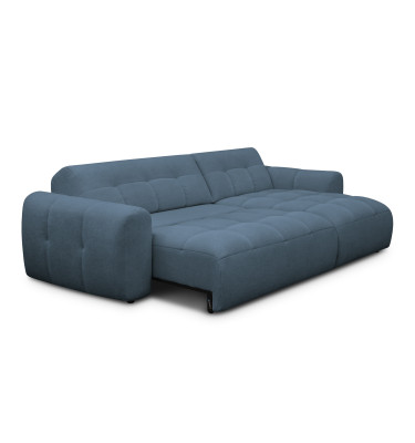 Ecksofa 4-Sitzer rechts LUMERO, marineblau