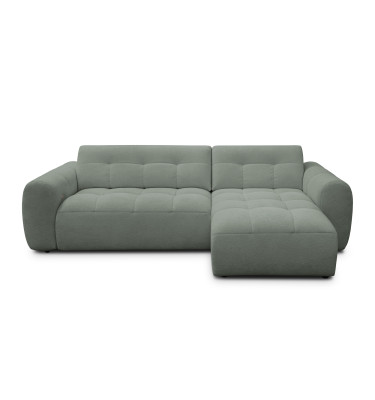 Ecksofa 4-Sitzer rechts LUMERO, olive