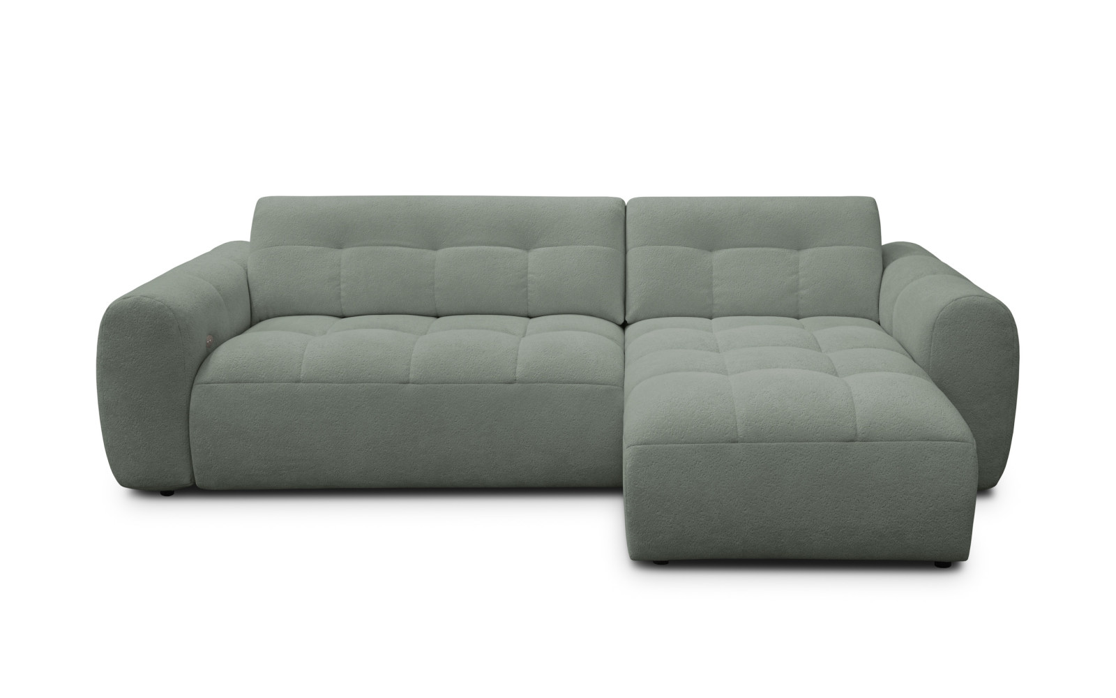 Ecksofa 4-Sitzer rechts LUMERO, olive